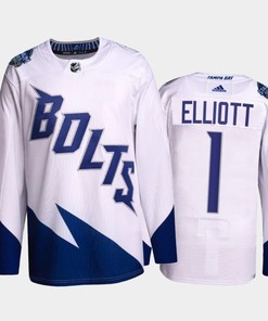 Brian Elliott Lightning 2022 Stadium Series White Primegreen Jersey, Men Jersey - Robokeg
