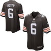Brian Hoyer Cleveland Browns Historic Logo Nike Game Football Jersey - Brown - Robokeg