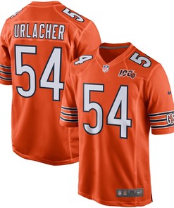 Brian Urlacher Chicago Bears Nike 100th Season Retired Game Jersey - Orange - Robokeg