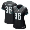 Brian Westbrook Philadelphia Eagles Womens Retired Game Jersey - Black Nfl - Robokeg