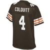 Britton Colquitt Cleveland Browns Nfl Pro Line Womens Historic Logo Player Jersey - Brown - Robokeg