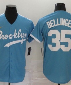 Brooklyn Dodgers Cody Bellinger #35 2020 Mlb Blue Jersey - Robokeg