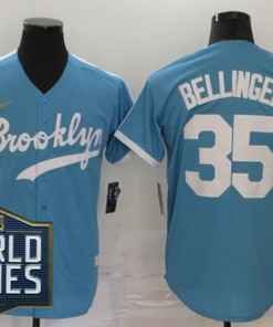 Brooklyn Dodgers Cody Bellinger #35 2020 Mlb Teal Jersey - Robokeg