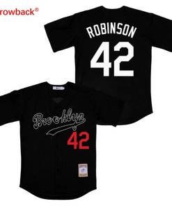 Brooklyn Dodgers Jackie Robinson #42 2020 Mlb Black Jersey - Robokeg