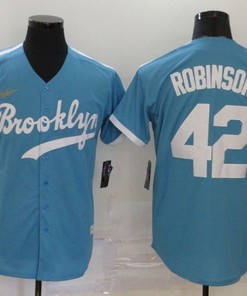 Brooklyn Dodgers Jackie Robinson #42 2020 Mlb Teal Jersey - Robokeg