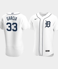 Bryan Garcia 33 Detroit Tigers White Home Jersey - Robokeg