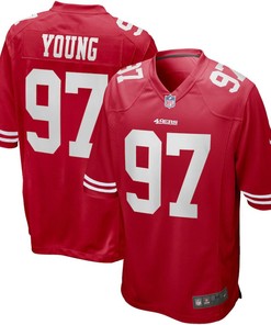 Bryant Young San Francisco 49ers Nike Game Retired Player Jersey - Scarlet - Robokeg