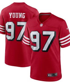 Bryant Young San Francisco 49ers Retired Alternate Game Jersey Scarlet Nfl - Robokeg