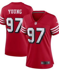 Bryant Young San Francisco 49ers Womens Alternate Game Jersey - Scarlet Nfl - Robokeg