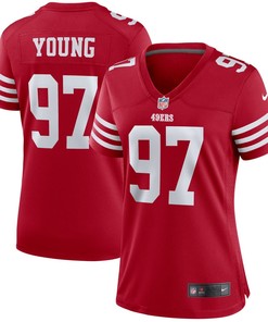 Bryant Young San Francisco 49ers Womens Retired Player Game Jersey - Scarlet Nfl - Robokeg