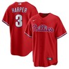 Bryce Harper 3 Philadelphia Phillies Alternate Men Jersey - Red - Robokeg