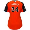 Bryce Harper National League Majestic Womens 2017 Mlb All-star Game Home Run Derby Jersey - Orange - Robokeg
