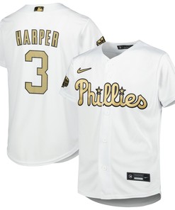 Bryce Harper Philadelphia Phillies 2022 Mlb All-star Game Replica Player Jersey - White Mlb - Robokeg