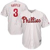 Bryce Harper Philadelphia Phillies Home Official Cool Base Player Jersey - White Scarlet - Robokeg