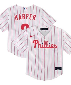 Bryce Harper Philadelphia Phillies Toddler Home Replica Player Jersey - White Mlb Ver 1 - Robokeg