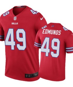 Buffalo Bills #49 Tremaine Edmunds Nike Color Rush Red Jersey - Robokeg