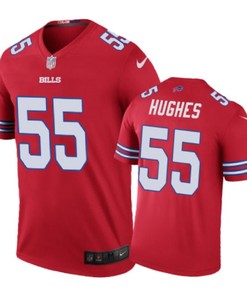 Buffalo Bills #55 Jerry Hughes Nike Color Rush Red Jersey - Robokeg
