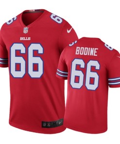 Buffalo Bills #66 Russell Bodine Nike Color Rush Red Jersey - Robokeg