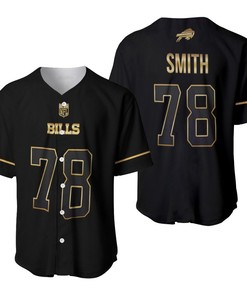 Buffalo Bills Bruce Smith #78 Great Player Nfl Black Golden Brandedition Vapor Limited Jersey Style Gift For Bills Fans Baseball Jersey - Robokeg