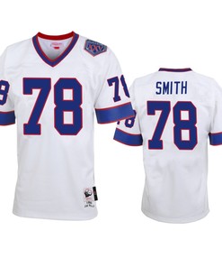 Buffalo Bills Bruce Smith White Vintage Replica Jersey - Mens - Robokeg