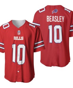 Buffalo Bills Cole Beasley #10 Great Player Nfl American Football Red Color Rush Jersey Style Gift For Bills Fans Baseball Jersey - Robokeg
