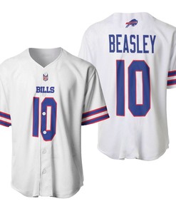 Buffalo Bills Cole Beasley #10 Nfl Great Player American Football Team Game White 3d Designed Allover Gift For Bills Fans Baseball Jersey - Robokeg
