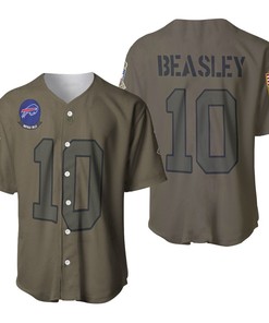 Buffalo Bills Cole Beasley #10 Nfl Great Player Camo 2019 Salute To Service Custom 3d Designed Allover Custom Gift For Bills Fans Baseball Jersey - Robokeg