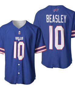 Buffalo Bills Cole Beasley #10 Nfl Legend Player American Football Game Royal 3d Designed Allover Gift For Bills Fans Baseball Jersey - Robokeg