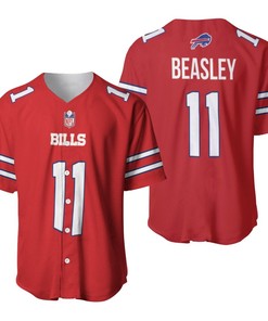 Buffalo Bills Cole Beasley #11 Great Player Nfl American Football Red Color Rush Jersey Style Gift For Bills Fans Baseball Jersey - Robokeg