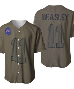 Buffalo Bills Cole Beasley #11 Nfl Great Player Camo 2019 Salute To Service Custom 3d Designed Allover Custom Gift For Bills Fans Baseball Jersey - Robokeg