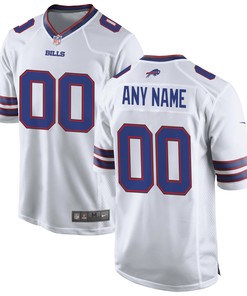 Buffalo Bills Custom Game Jersey - White Custom Jerseys Nfl - Robokeg
