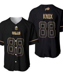 Buffalo Bills Dawson Knox #88 Great Player Nfl Black Golden Brandedition Vapor Limited Jersey Style Gift For Bills Fans Baseball Jersey - Robokeg