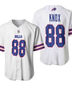 Buffalo Bills Dawson Knox #88 Nfl Great Player American Football Team Game White 3d Designed Allover Gift For Bills Fans Baseball Jersey - Robokeg