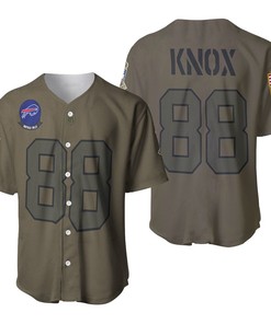 Buffalo Bills Dawson Knox #88 Nfl Great Player Camo 2019 Salute To Service Custom 3d Designed Allover Custom Gift For Bills Fans Baseball Jersey - Robokeg