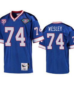 Buffalo Bills Deondre Wesley Royal Vintage Replica Jersey - Men - Robokeg