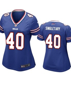 Buffalo Bills Devin Singletary 2019 Nfl Draft Royal Game Jersey - Robokeg