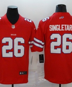 Buffalo Bills Devin Singletary #26 Nfl 2020 Red Jersey - Robokeg