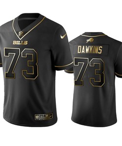 Buffalo Bills Dion Dawkins Black Golden Edition 2019 Vapor Untouchable Limited Jersey - Mens - Robokeg