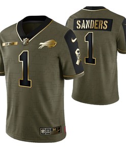 Buffalo Bills Emmanuel Sanders 1 2021 Nfl Golden Brandedition Olive Jersey Gift For Bills Fans - Robokeg