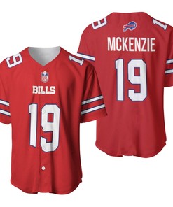 Buffalo Bills Isaiah Mckenzie #19 Great Player Nfl American Football Red Color Rush Jersey Style Gift For Bills Fans Baseball Jersey - Robokeg