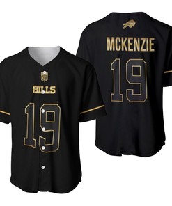 Buffalo Bills Isaiah Mckenzie #19 Great Player Nfl Black Golden Brandedition Vapor Limited Jersey Style Gift For Bills Fans Baseball Jersey - Robokeg