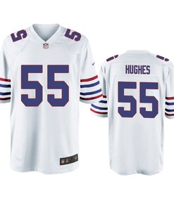 Buffalo Bills Jerry Hughes White Throwback Game Jersey - Men - Robokeg