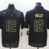 Buffalo Bills Jim Kelly #12 Nfl 2020 Black Jersey - Robokeg