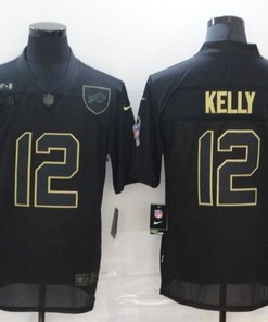 Buffalo Bills Jim Kelly #12 Nfl 2020 Black Jersey - Robokeg