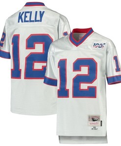 Buffalo Bills Jim Kelly Platinum Nfl 100 Retired Player Legacy Jersey - Robokeg