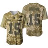 Buffalo Bills John Brown #15 Great Player Nfl American Football Team Logo Camouflage 3d Designed Allover Gift For Bills Fans Baseball Jersey - Robokeg