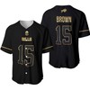 Buffalo Bills John Brown #15 Great Player Nfl Black Golden Brandedition Vapor Limited Jersey Style Gift For Bills Fans Baseball Jersey - Robokeg