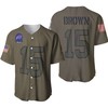 Buffalo Bills John Brown #15 Nfl Great Player Camo 2019 Salute To Service Custom 3d Designed Allover Custom Gift For Bills Fans Baseball Jersey - Robokeg