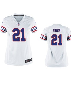 Buffalo Bills Jordan Poyer White Throwback Game Jersey - Women - Robokeg