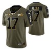 Buffalo Bills Josh Allen 17 2021 Nfl Golden Brandedition Olive Jersey Gift For Bills Fans - Robokeg